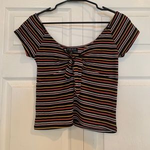 Striped crop top